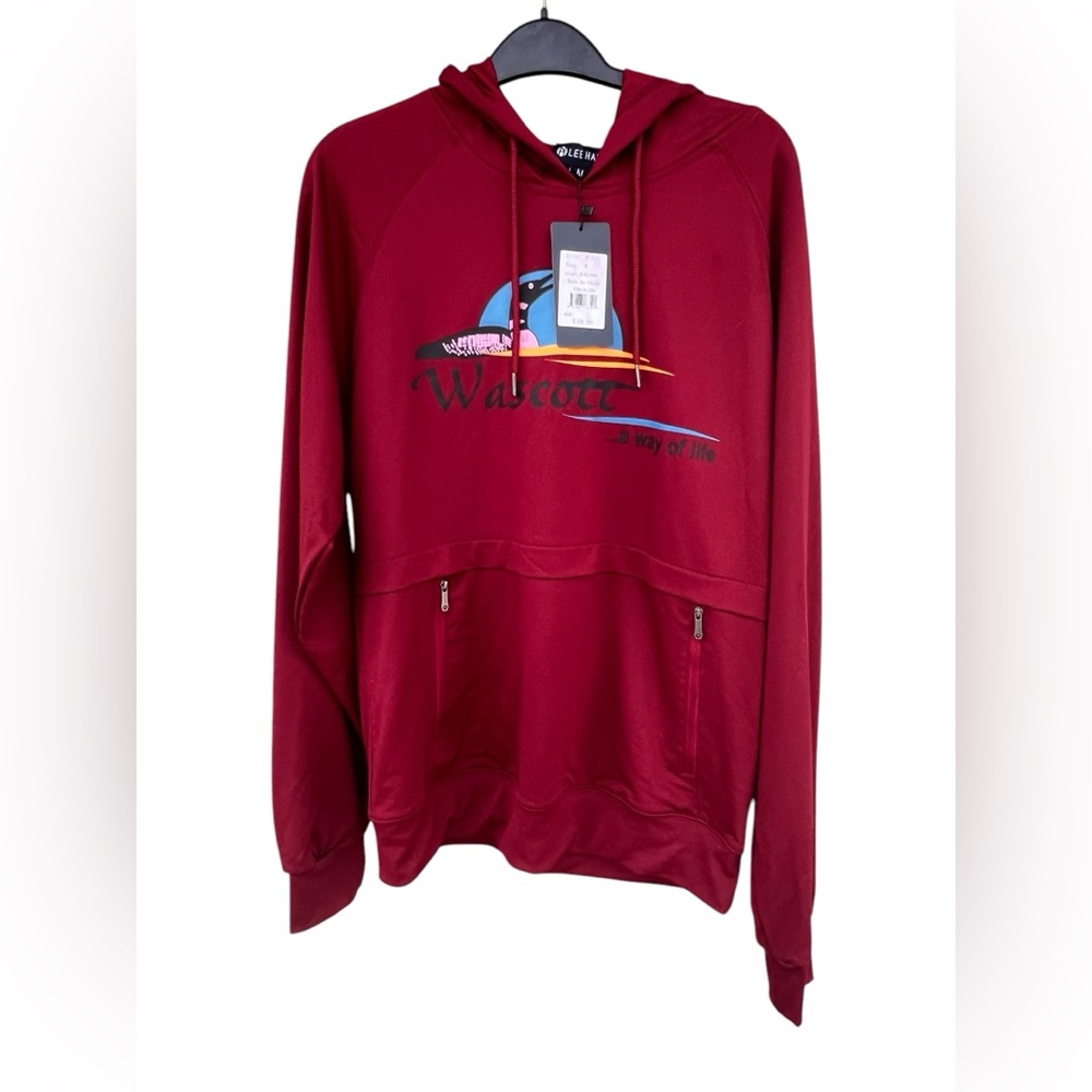 NWT LeeHanton Wascott Wisconsin Hooded Sweatshirt - Size M - Unisex